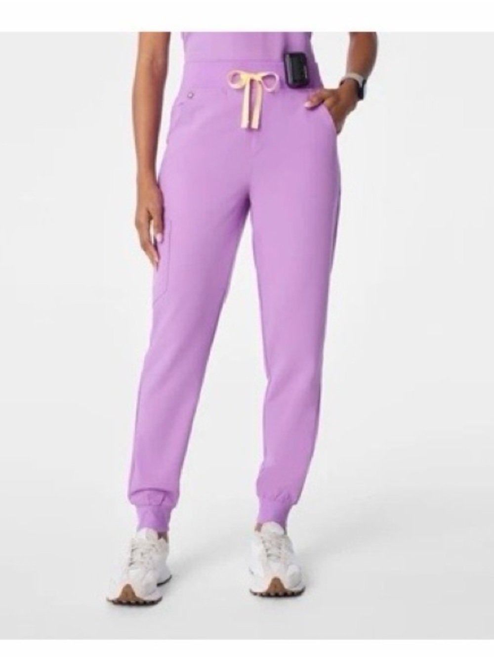 FIGS Women's Wild Iris Casma Scrub Top and High Wasted
Zamora Jogger Pants - Picture 2 of 3